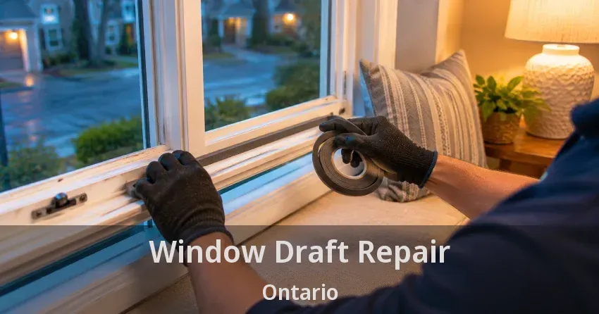 Window Draft Repair Ontario